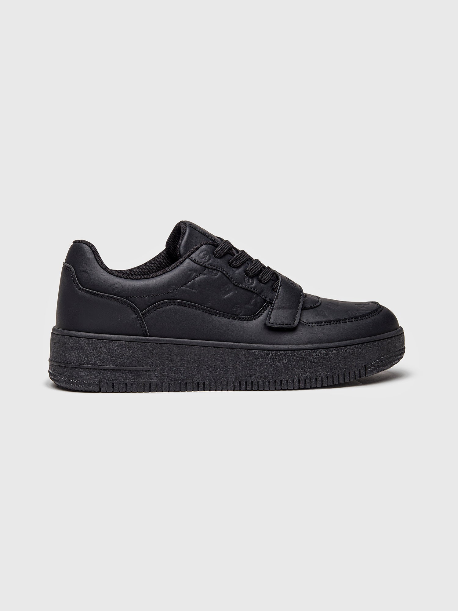 Black Logomania Velcro Sneakers