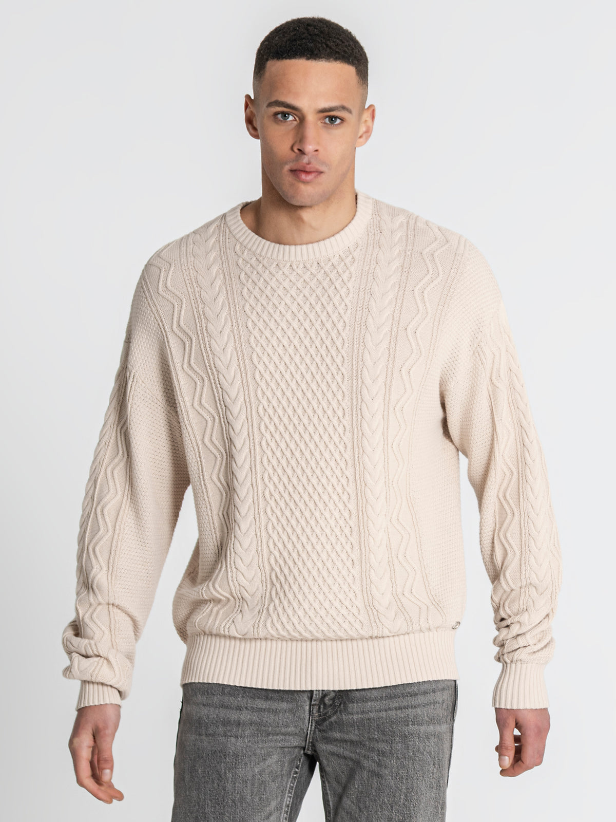 sweats / Camel Cable Knit Sweater