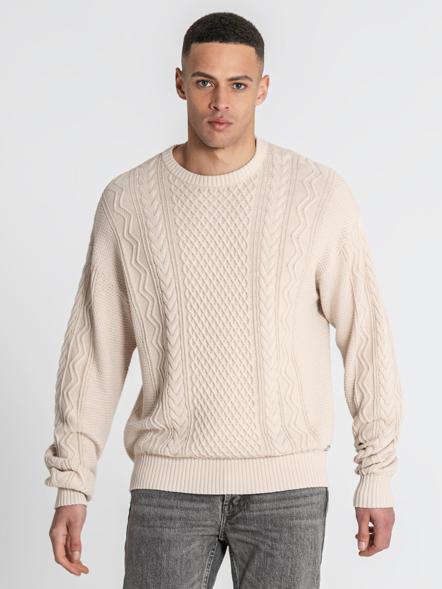 sweats / Camel Cable Knit Sweater