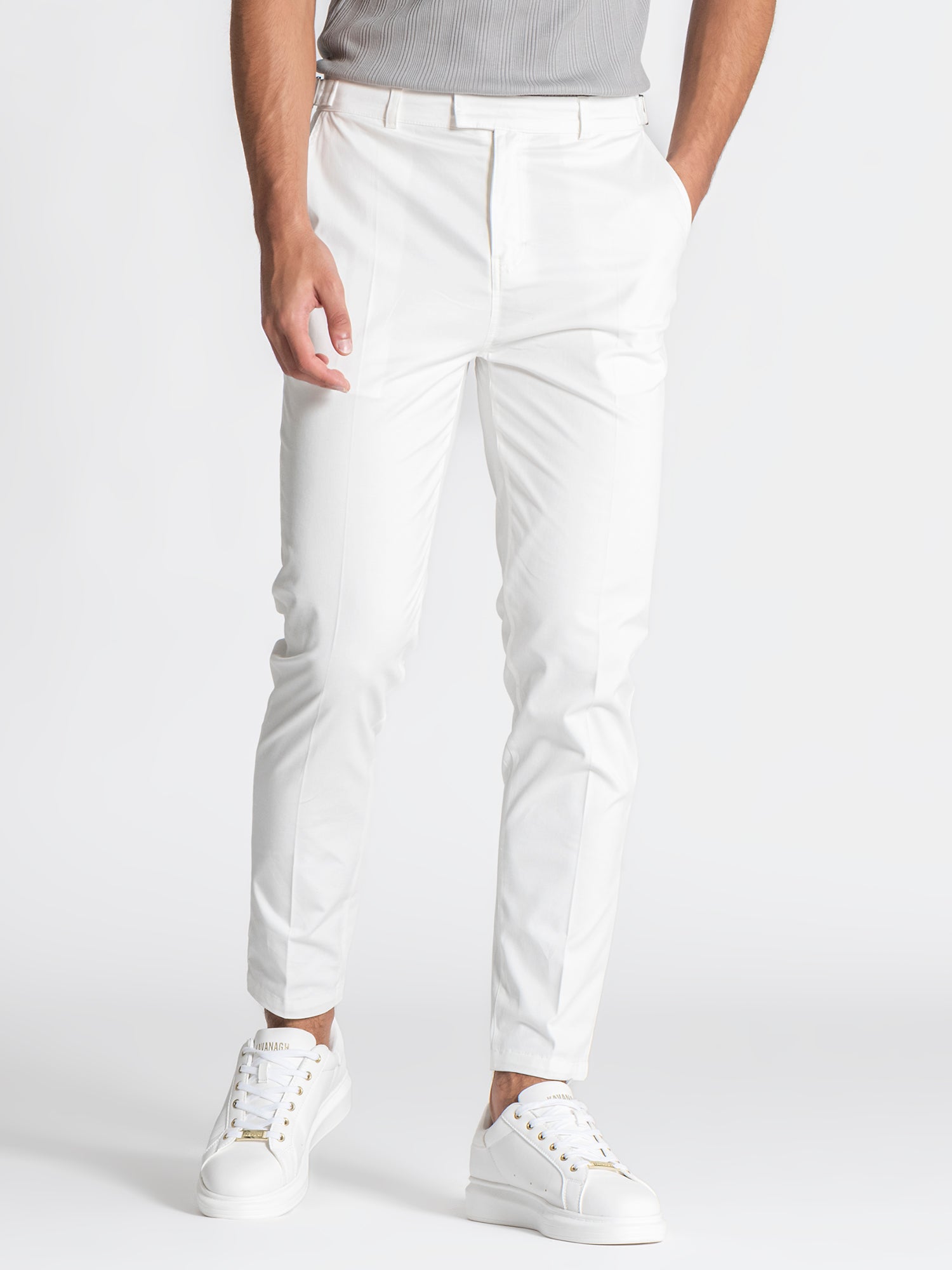 White Lock Chino Pants