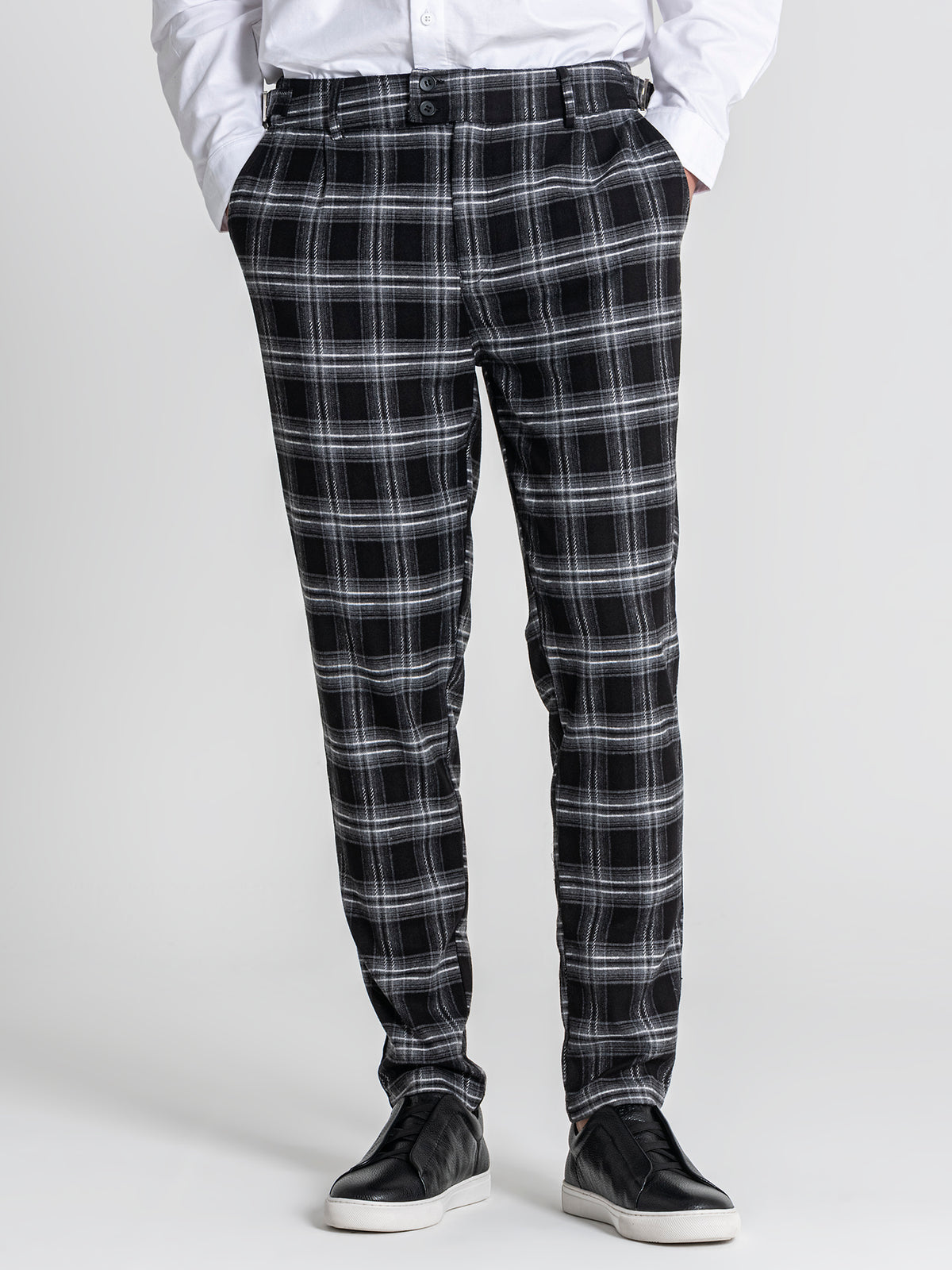 pants / Grey Oxford Chino Pants