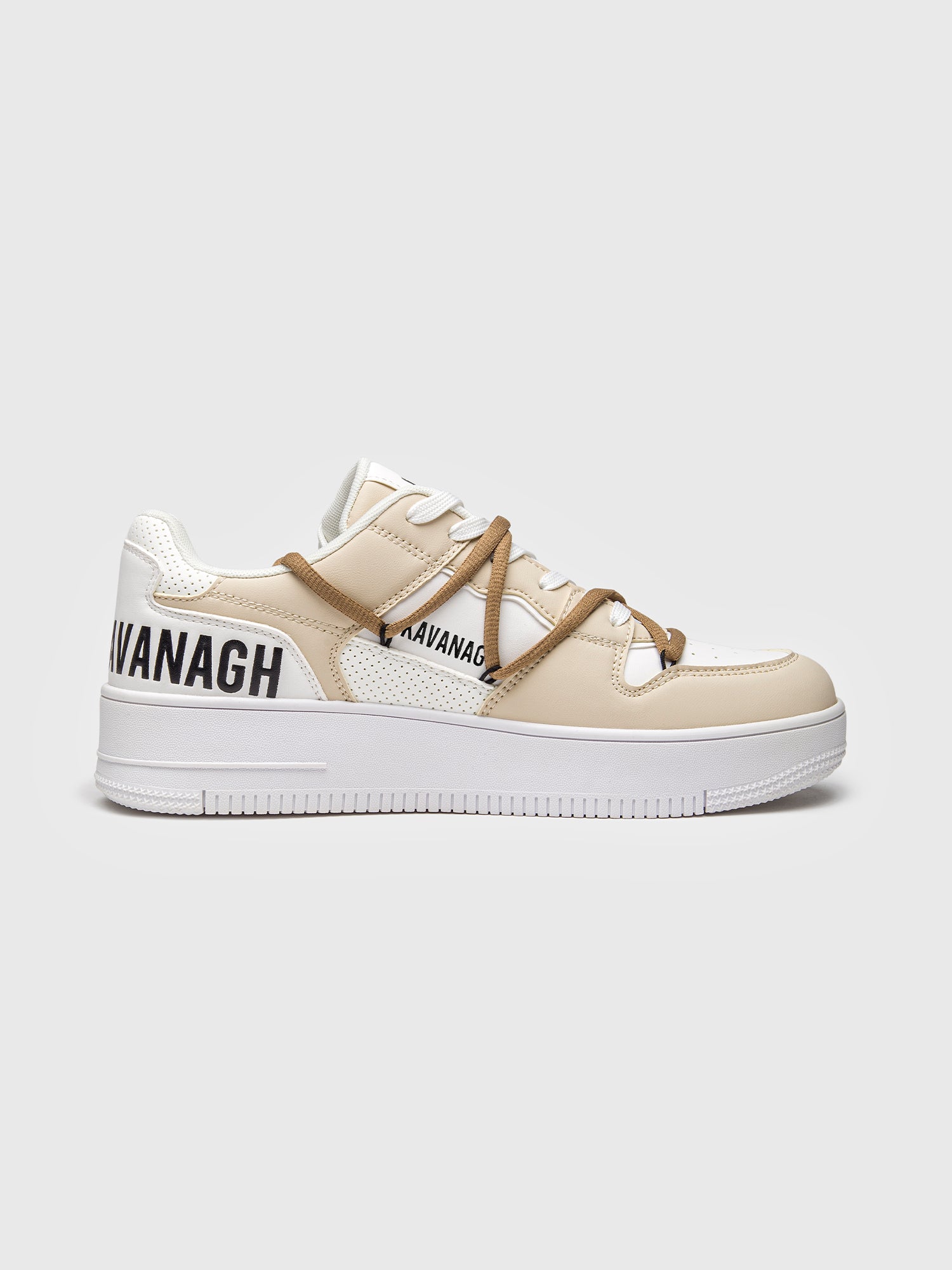 Beige Wrapped Sneakers