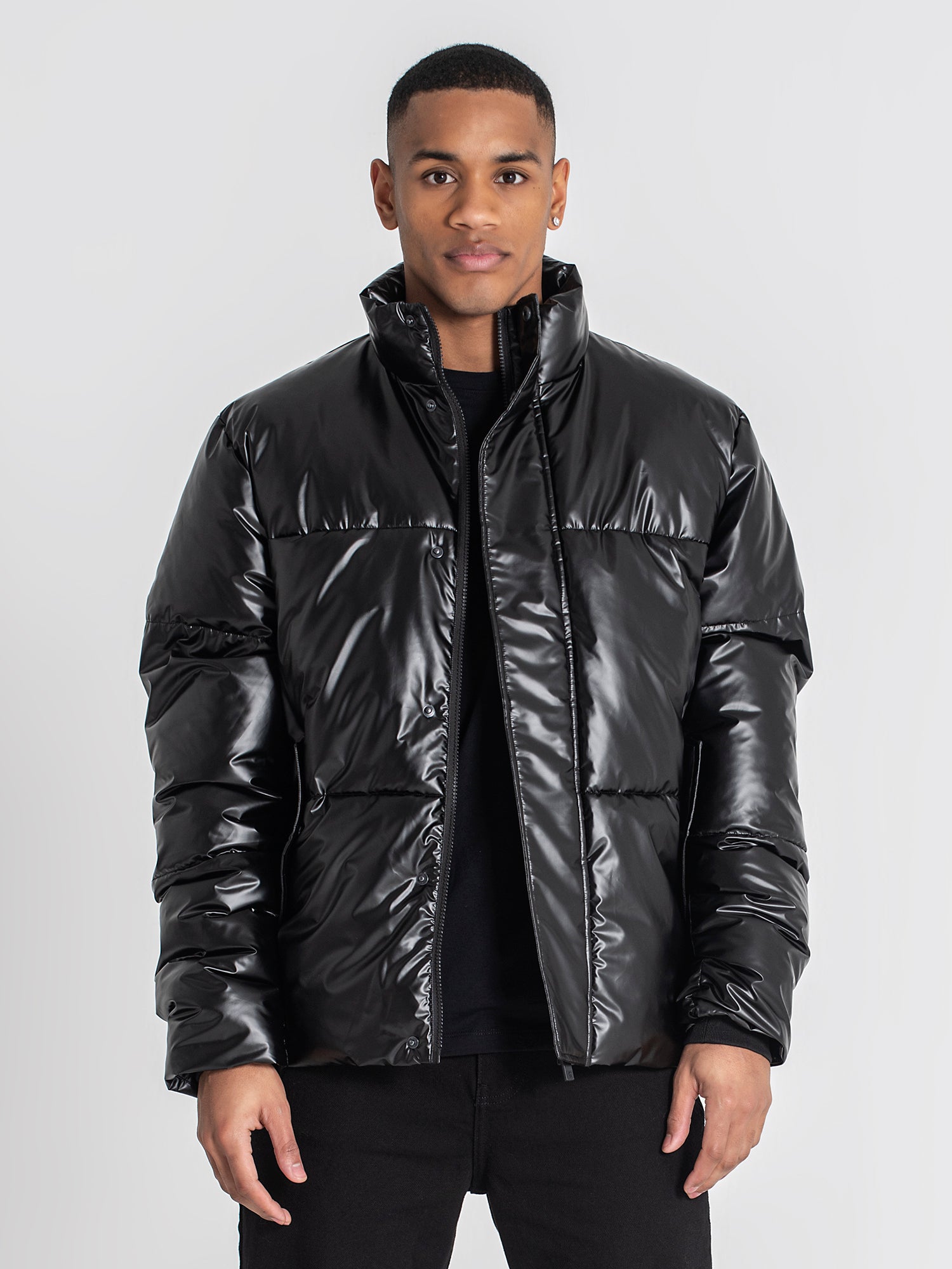 Black Statement Puffer Jacket