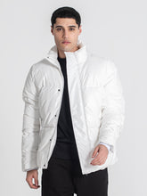 puffers / White Statement Puffer Jacket