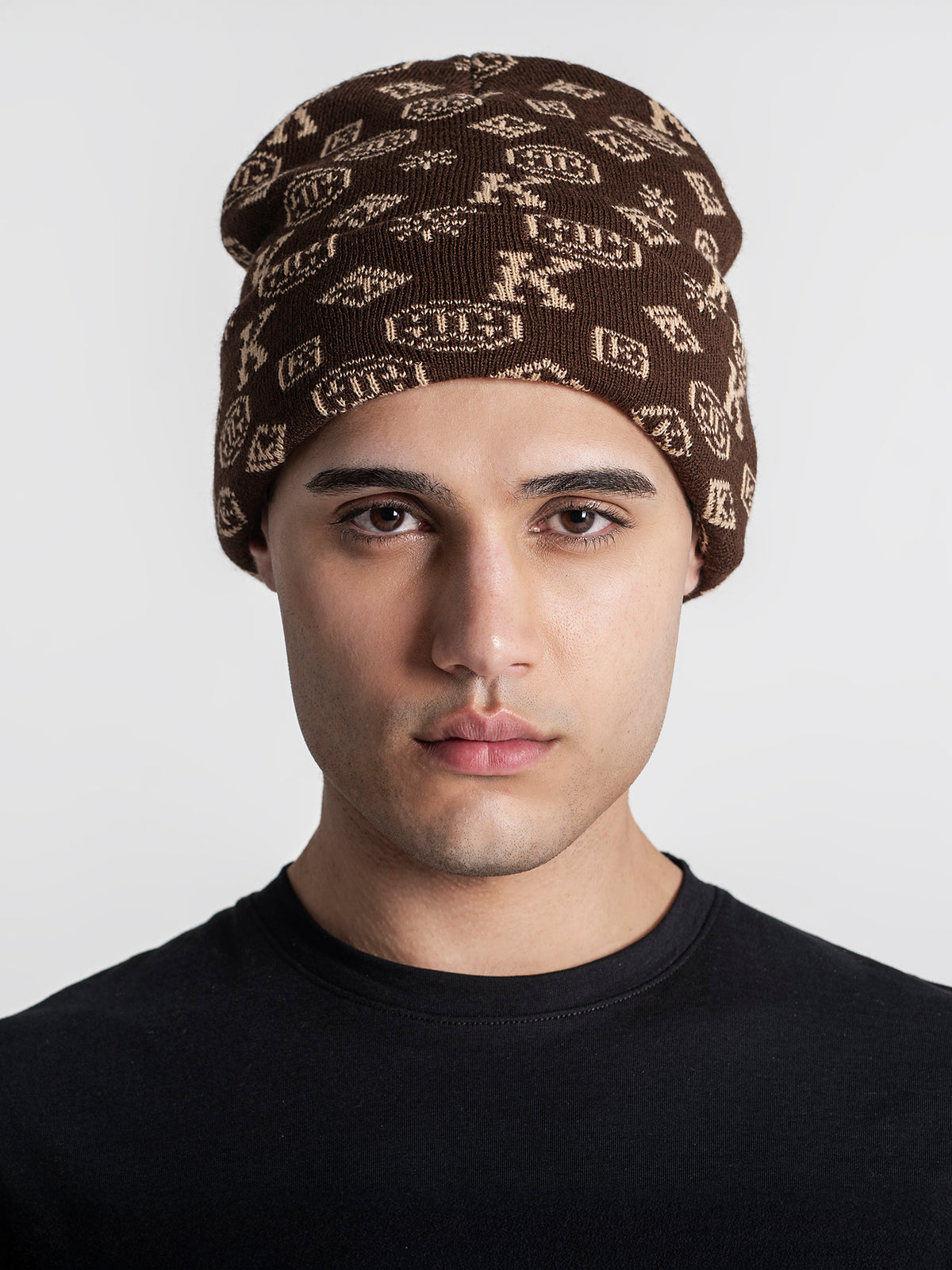 beanies / Brown Logomania Beanie