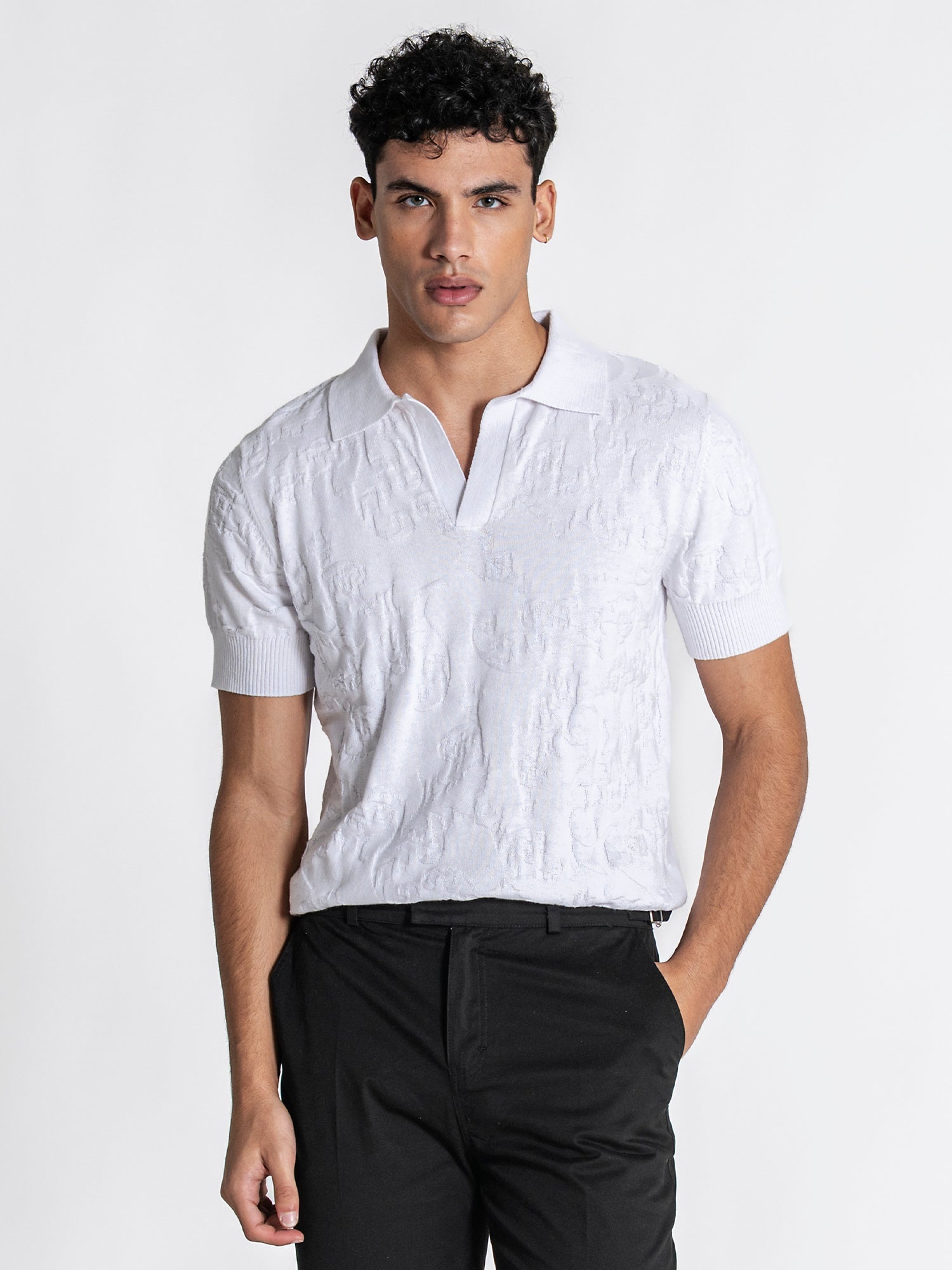 polos / White Majestic Knit Polo