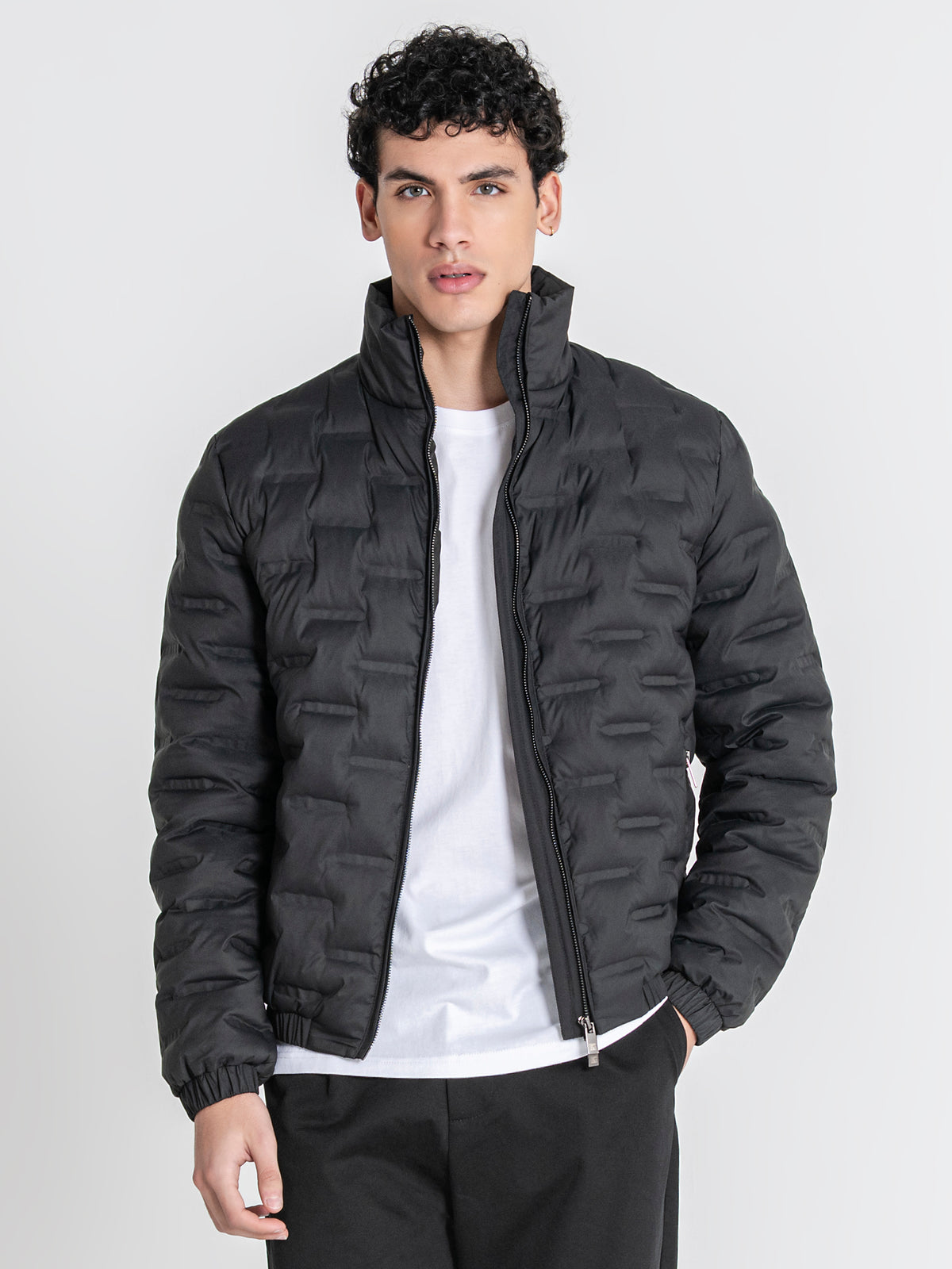 Casaco Puffer Preto Code