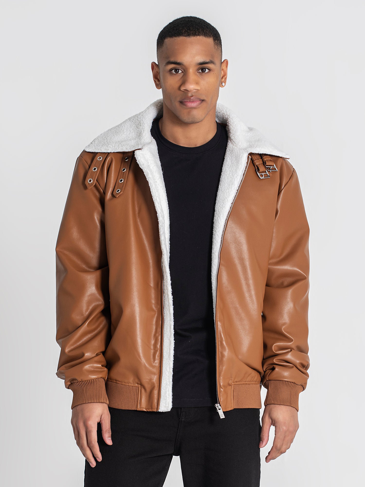 Camel Cocoon Sherpa Jacket