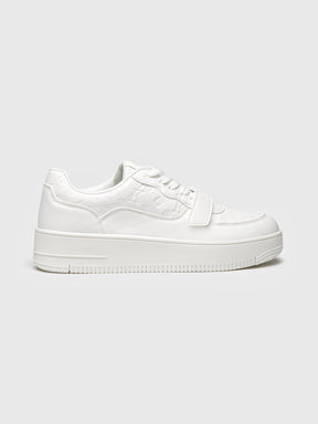 sneakers / White Logomania Velcro Sneakers