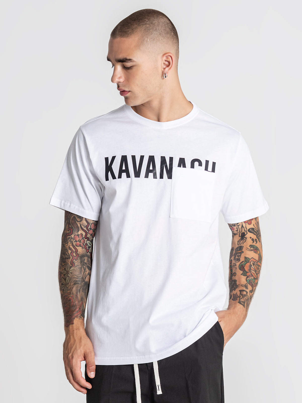 t-shirts / White Kavanagh Pocket Tee
