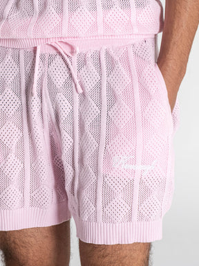polos / Light Pink Identity Knit Set