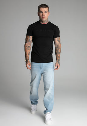 t-shirts / Black Muscle Fit T-Shirt