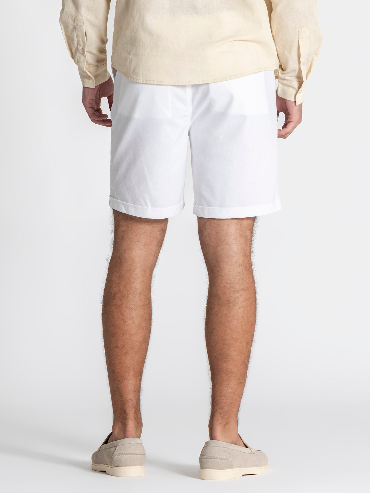 shorts / White GG Linen Shorts