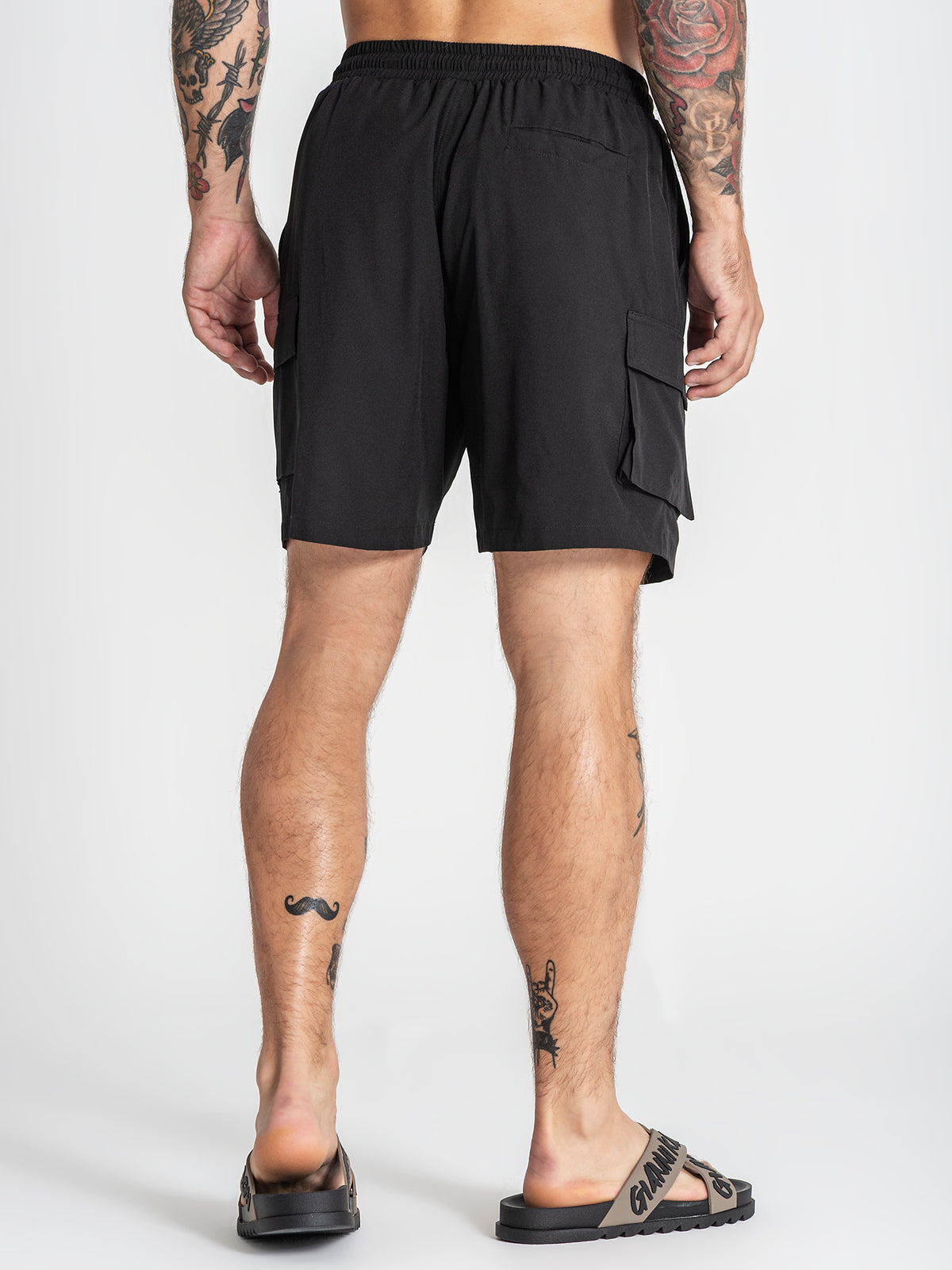 swimshorts / Black Cargo Swimshorts