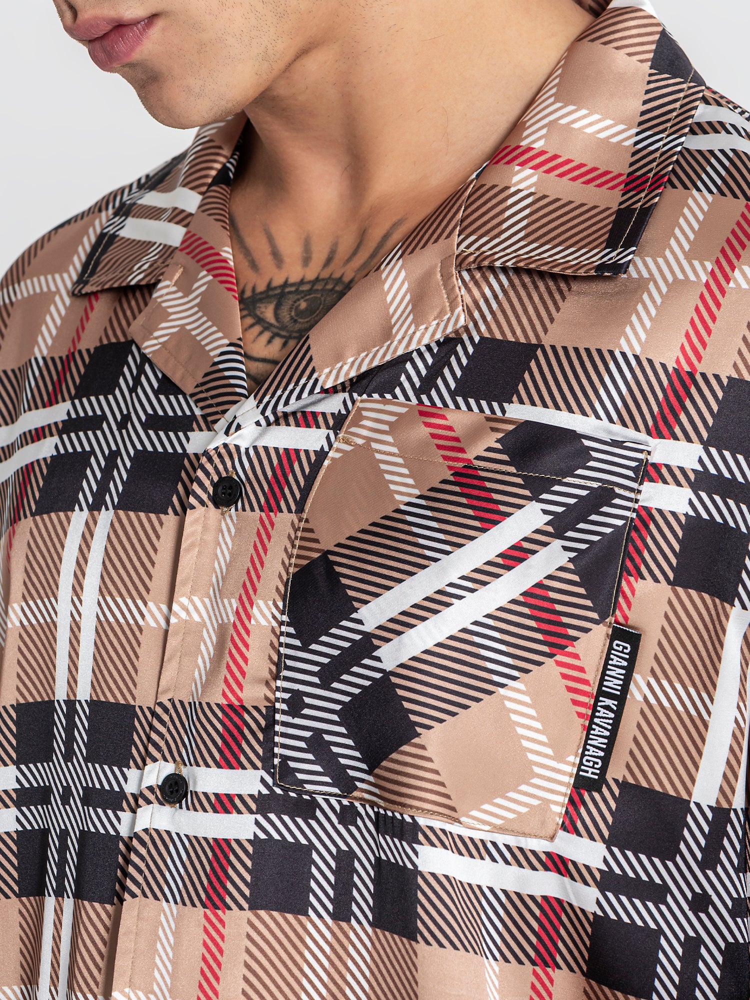 shirts / Multicolor British Satin Shirt