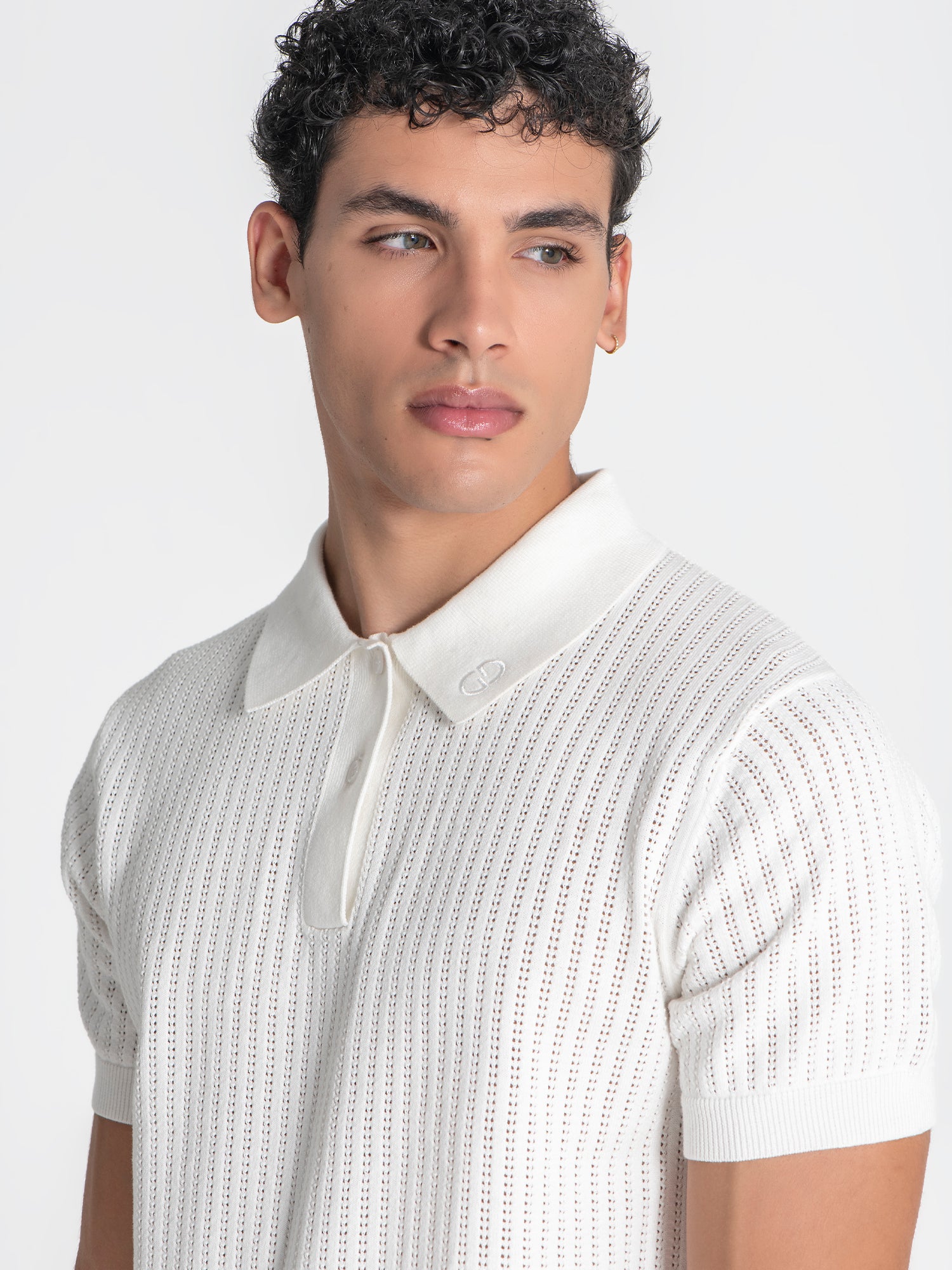 polos / White Sense Knit Polo