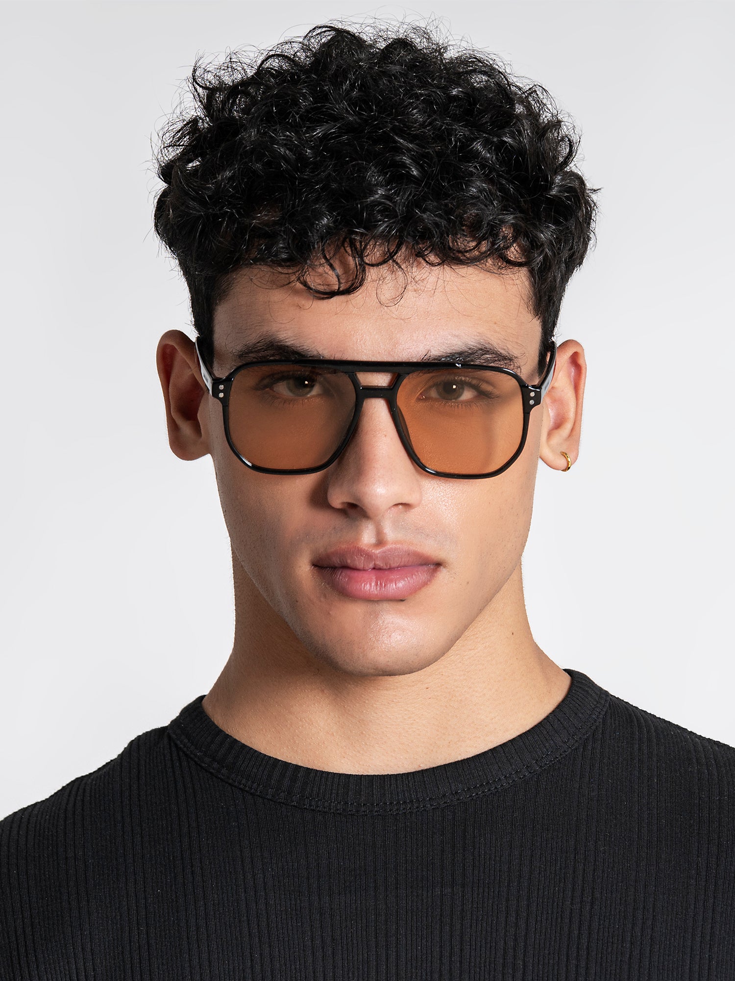 Peach Pilot Sunglasses
