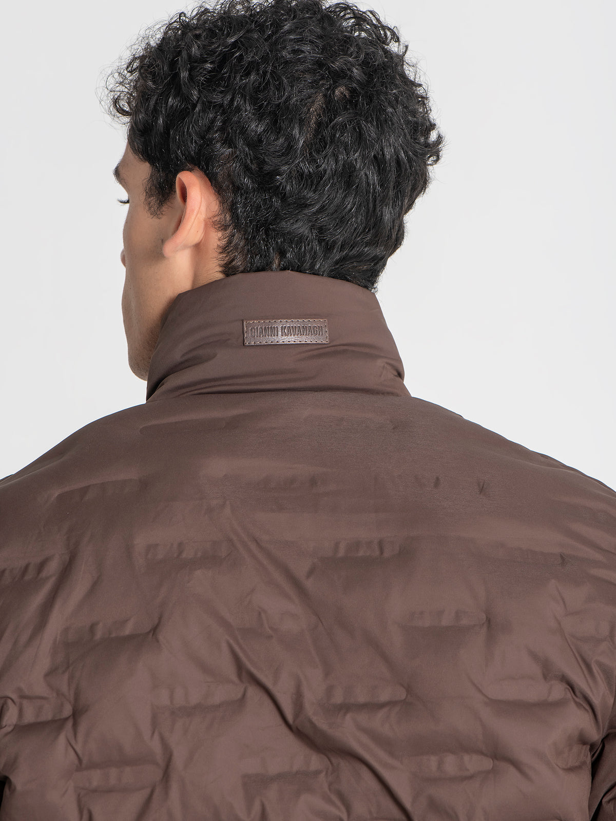 Casaco Puffer Castanho Code