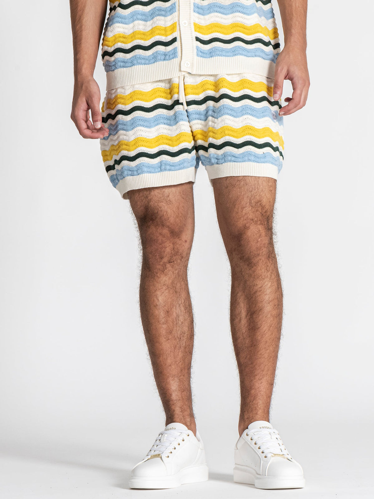 shirts / Multicolor Wave Knit Set