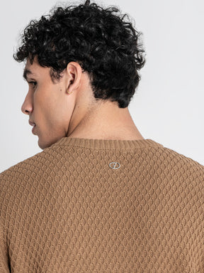 sweats / Taupe Hexa Knit Sweater