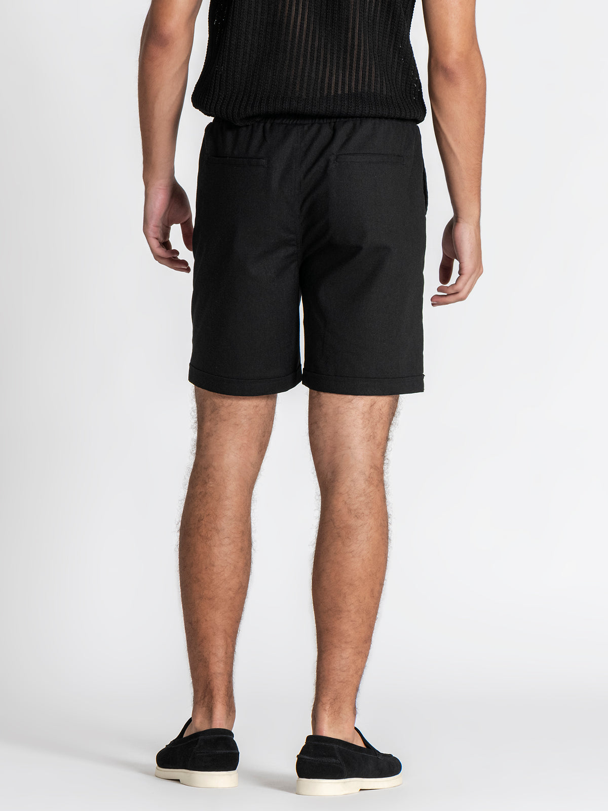 shorts / Black GG Linen Shorts