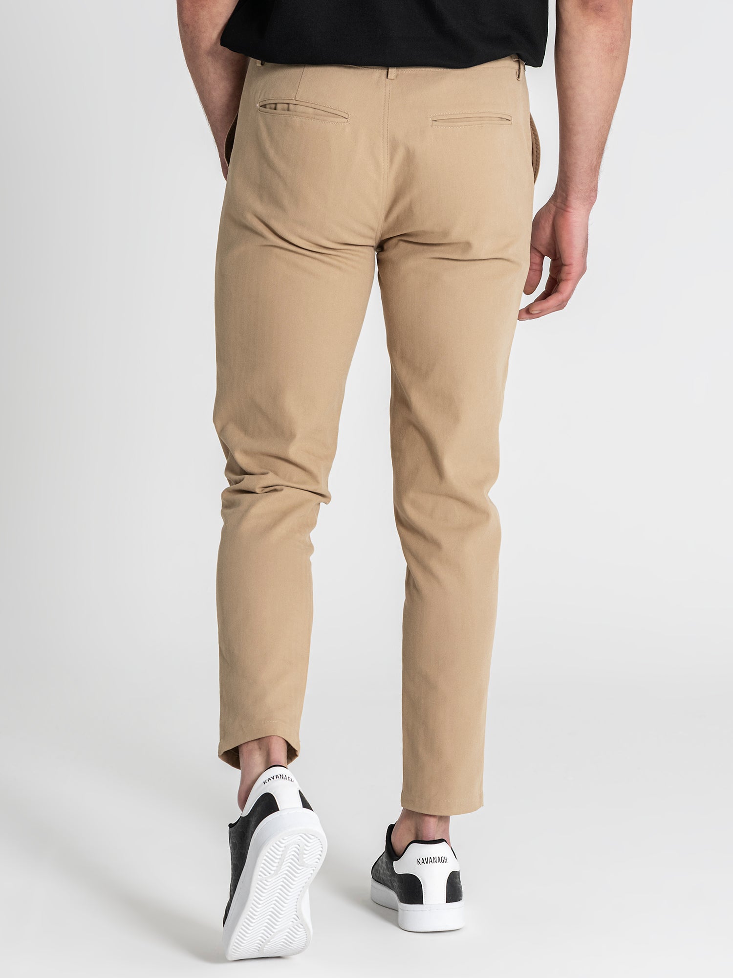 pants / Taupe Pleated Chino Pants