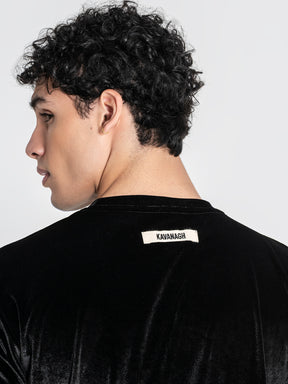 t-shirts / Black GK Tape Velvet Tee