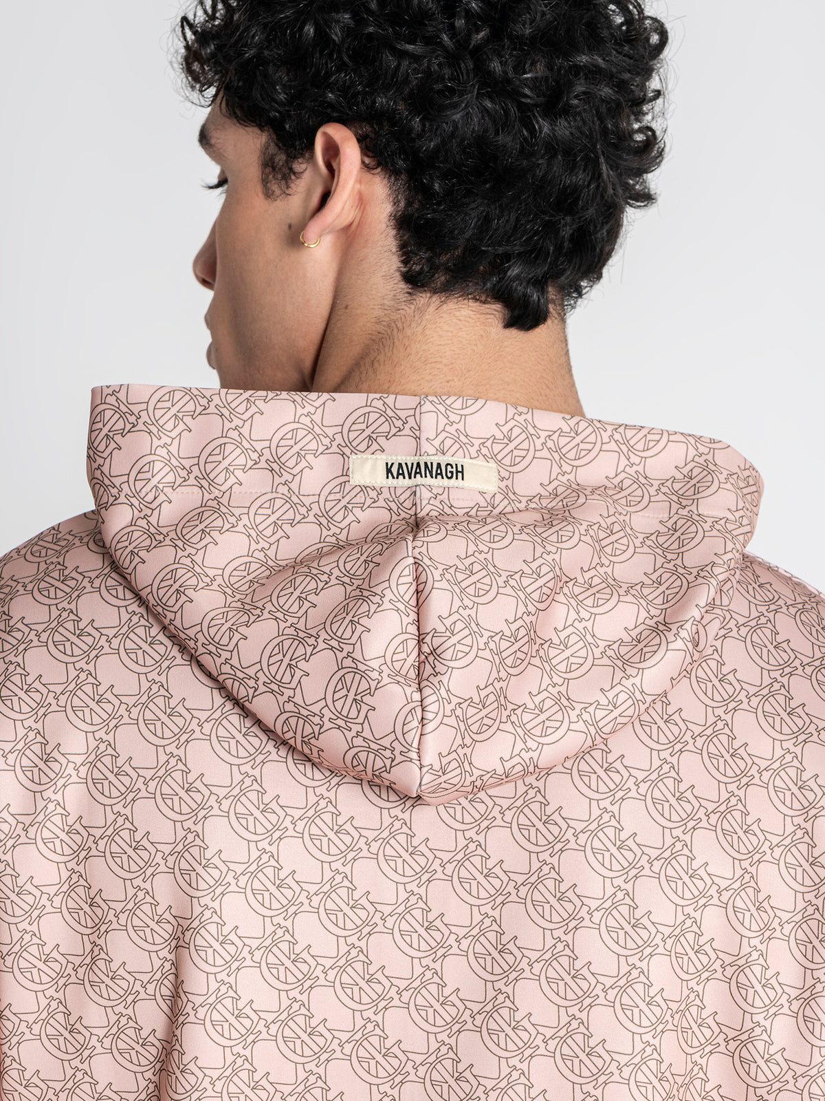 zip jackets / Beige GK Tape Hoodie Jacket