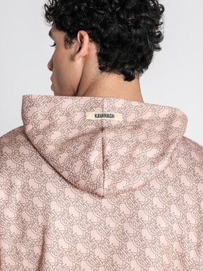 zip jackets / Beige GK Tape Hoodie Jacket