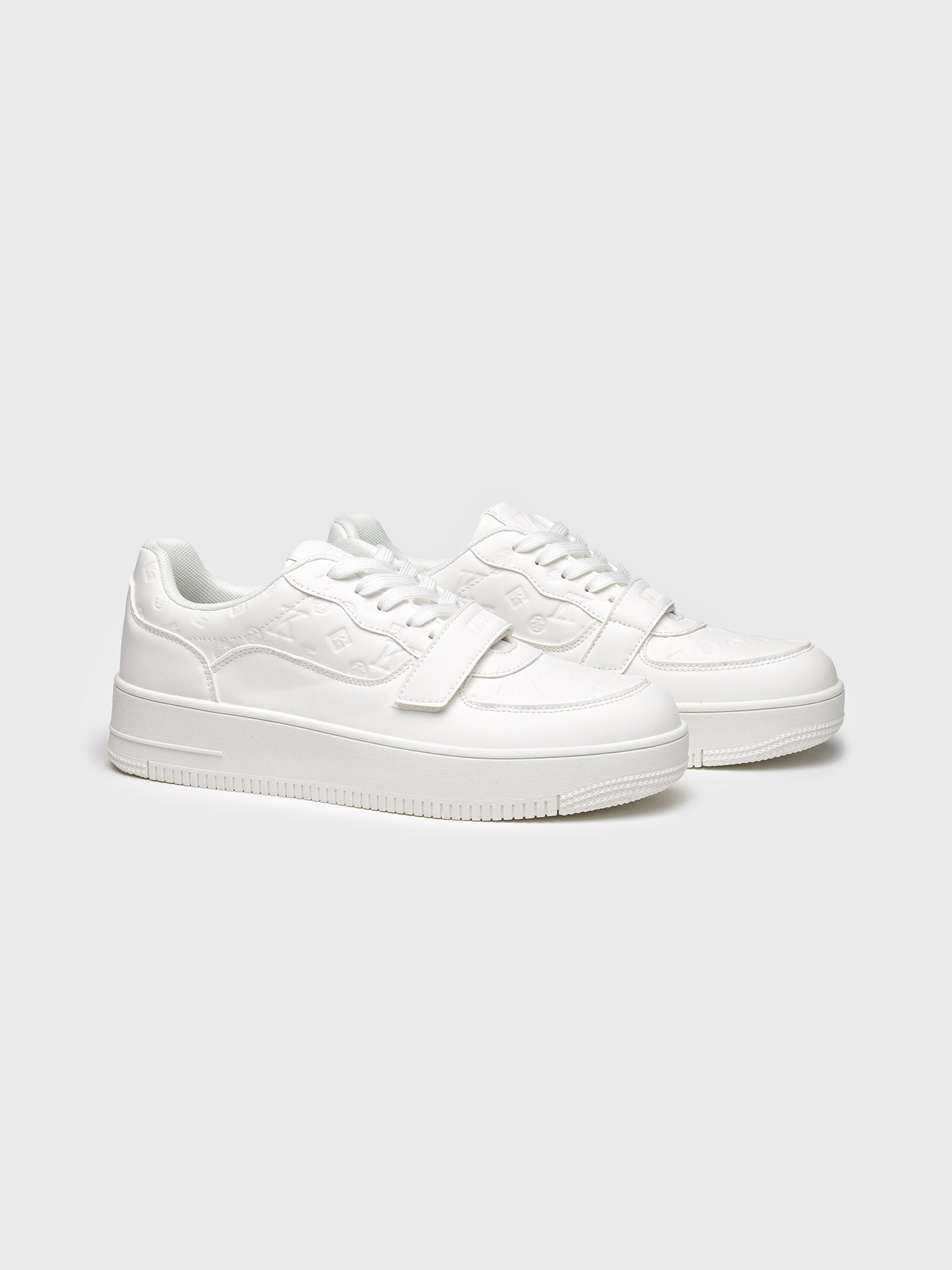 sneakers / White Logomania Velcro Sneakers