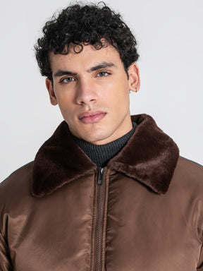 puffers / Brown GG Puffer Jacket