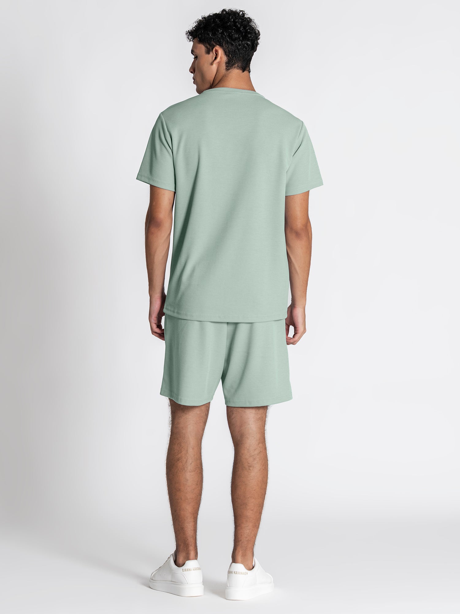 t-shirts / Green Grid Set