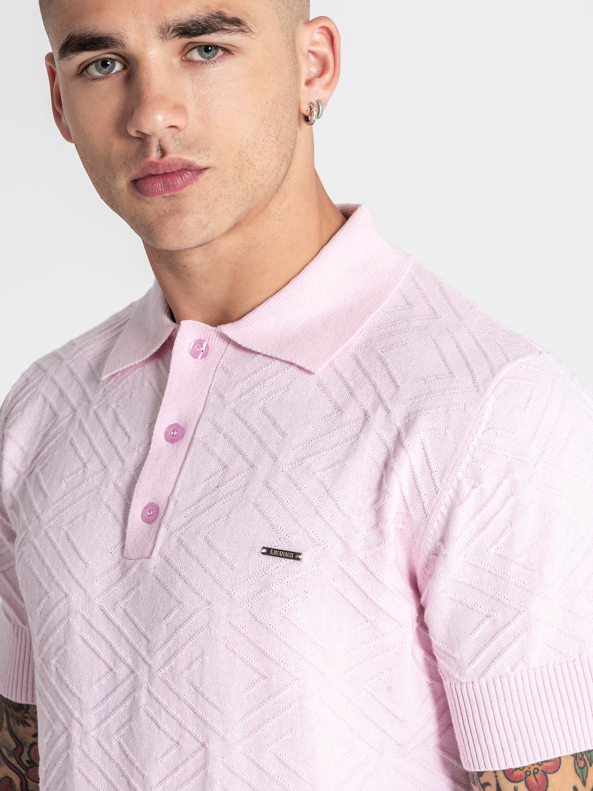 polos / Light Pink Classy Knit Polo