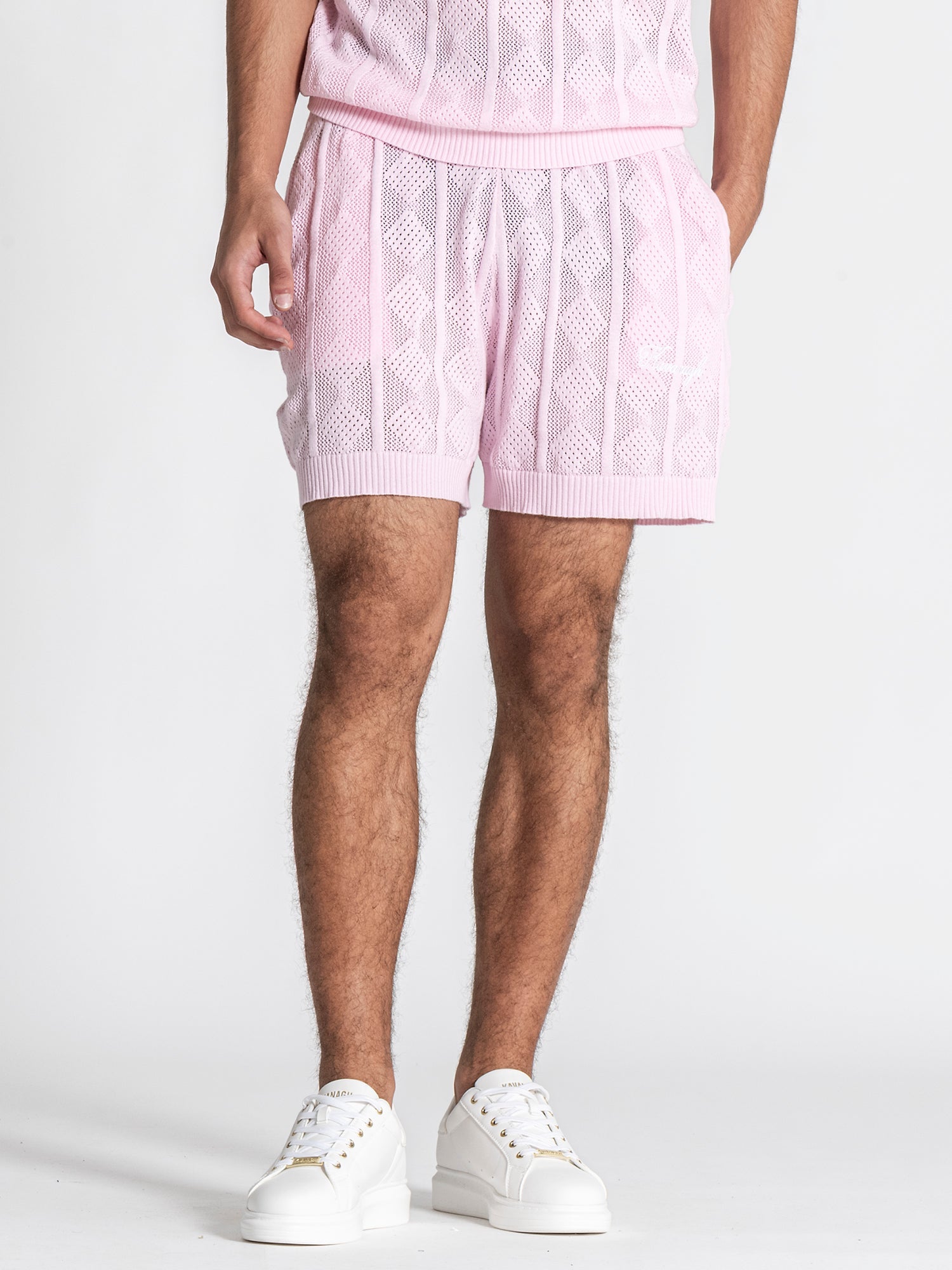 polos / Light Pink Identity Knit Set