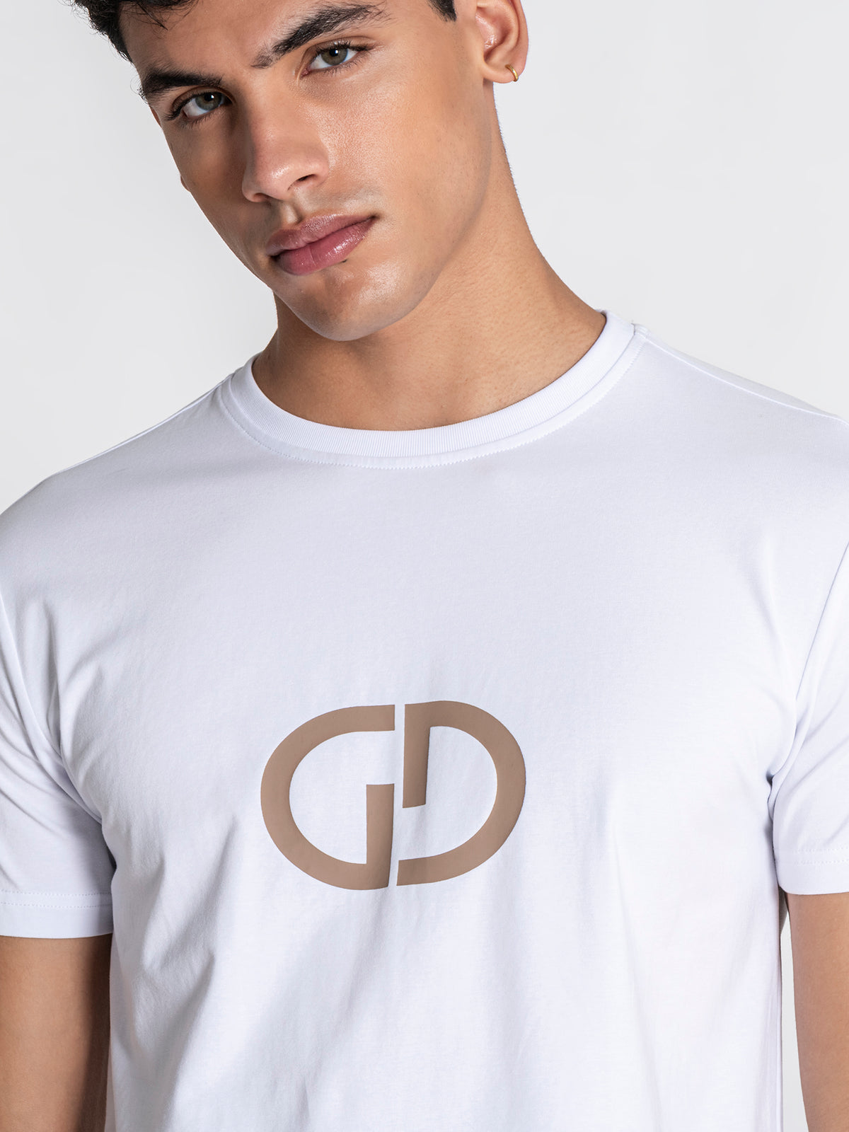 t-shirts / White GG Print Tee