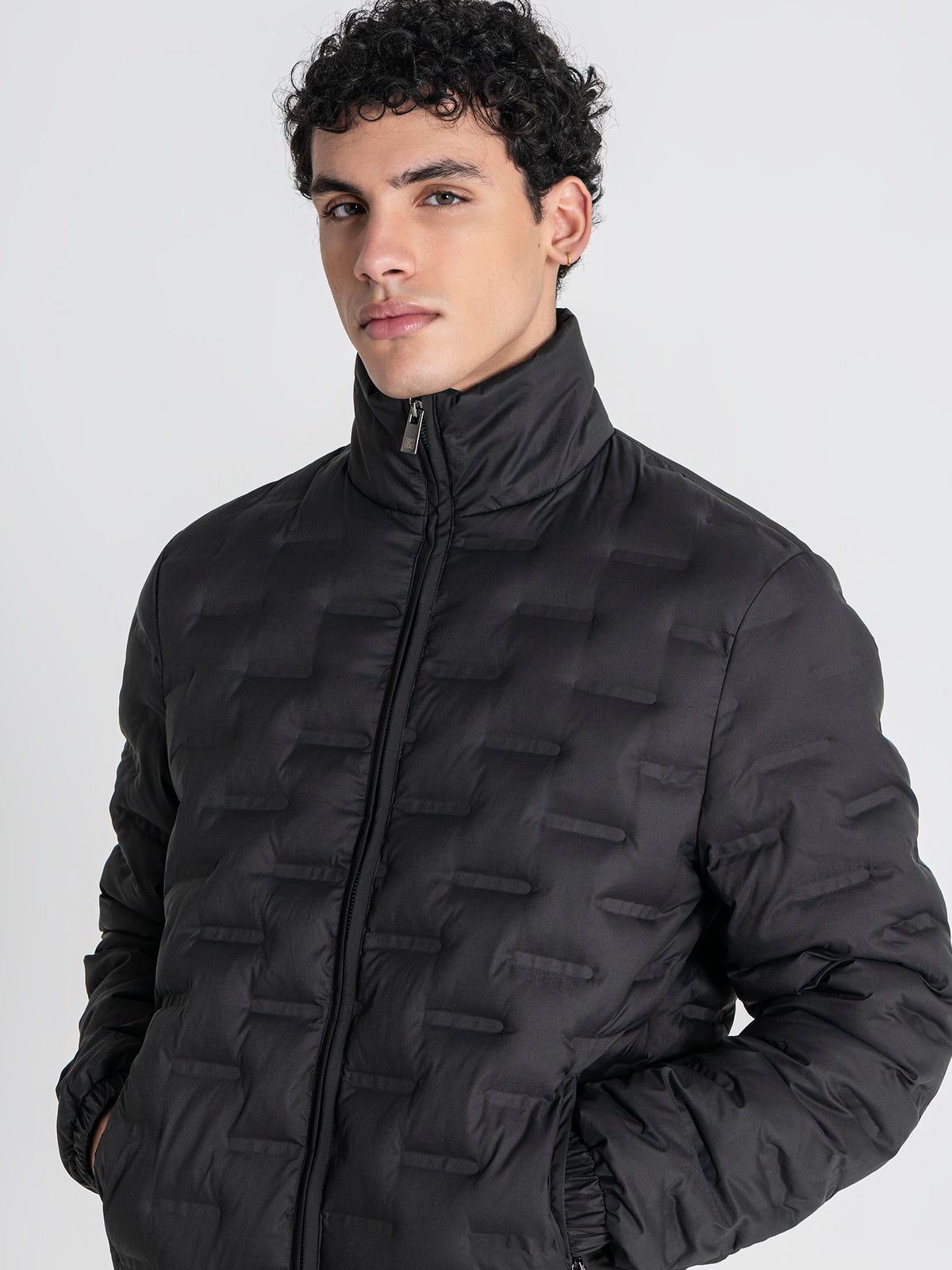 Casaco Puffer Preto Code