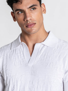 polos / White Majestic Knit Polo
