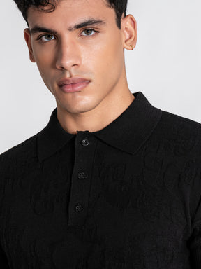 polos / Black Majestic Knit Polo