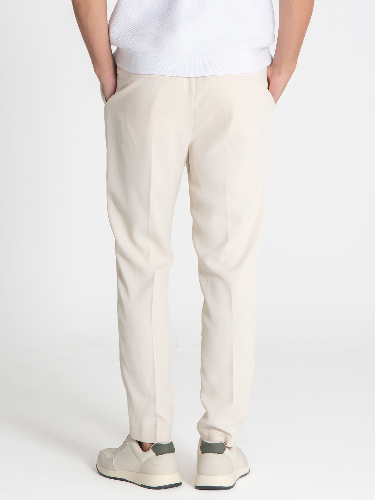 pants / Beige Drawstring Pants