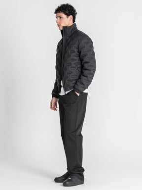 jackets / Black Code Puffer Jacket