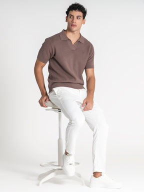 polos / Brown Essential Knit Polo