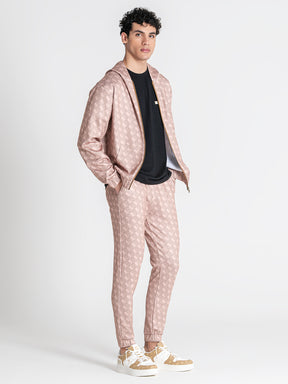 zip jackets / Beige GK Tape Hoodie Jacket