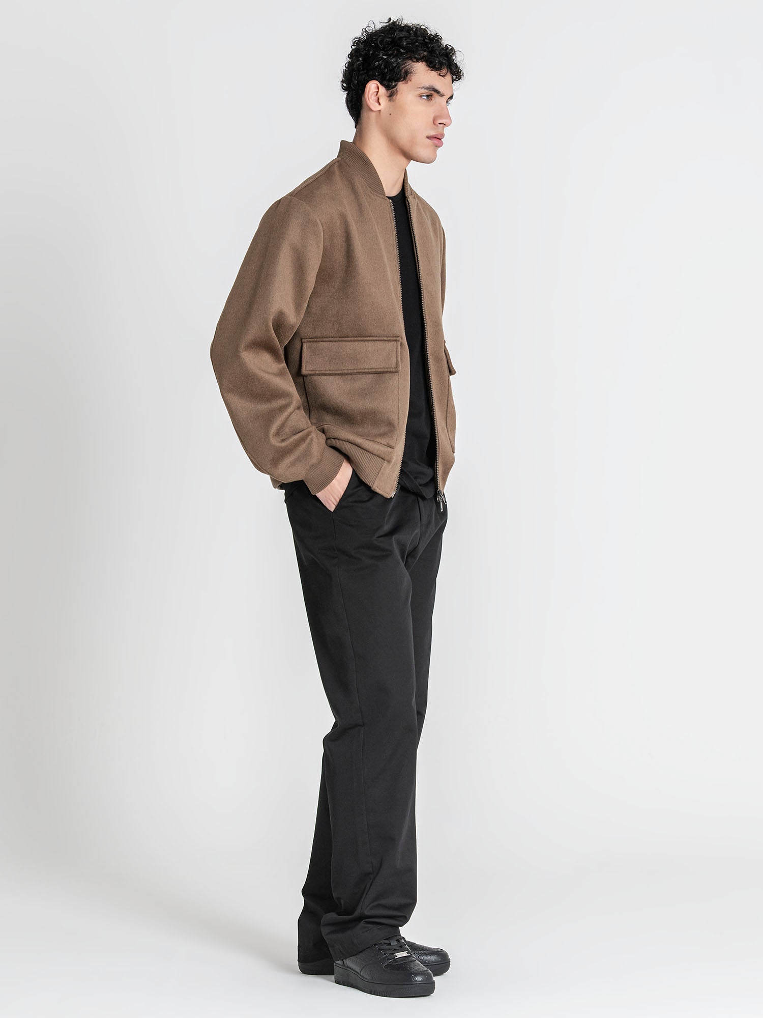 bombers / Taupe Soft Core Bomber Jacket