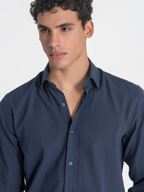shirts / Blue Flax Linen Shirt