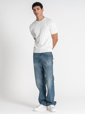t-shirts / White Edge Knit Tee