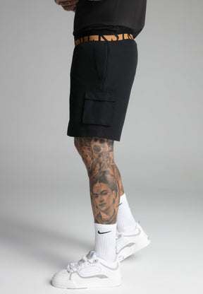 swimshorts / Black Cargo Swim Short