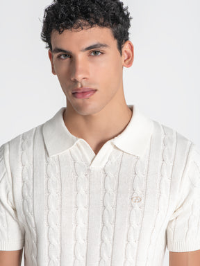polos / White Towel Knit Polo