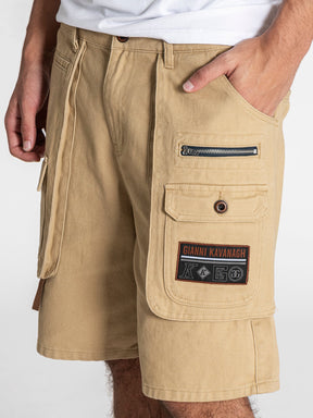 shorts / Beige Utility Cargo Shorts