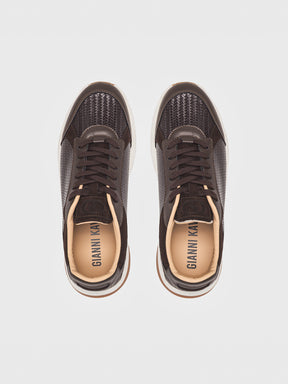sneakers / Brown Tangled Sneakers