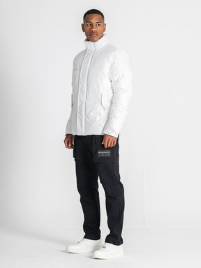 puffers / White Statement Puffer Jacket